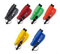 Modurio 6PCS Car Window Breaker, 2-in-1 Press Type - Windows Breaker Keychain & Seatbelt Cutter, Glass Breaker Emergency Keychain, Car Escape Tool for All Cars Land and Underwater Cars Escape