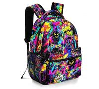 Moduyok School Backpack for Boys Boys Backpack for Kids Children Teens Elementary Middle School Students Bookbag Ages 6-18, Graffiti Game, One Size, Modern