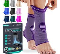 MODVEL Ankle Brace Compression Sleeve - Support for Injury Recovery, Plantar Fasciitis, Joint Pain, Tendonitis & Sports Use - Men & Women