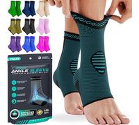MODVEL Ankle Support Brace - Small Turquoise Compression Sleeve for Women & Men - Injury Recovery, Joint Pain, Plantar Fasciitis, Sports Use