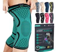 MODVEL Knee Brace Compression Sleeve - 2 Pack Support for Joint Pain Relief, ACL, Arthritis, Meniscus Tear & Best Knee Support for Sprained Ankle (3XL)