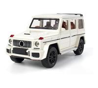 MODVKVK G63 AGM 1/32 Toy Model Car with Light & Music, Pull-back Function, Alloy Die-cast, Ideal for Children from 3 Years and Car Collectors (White)
