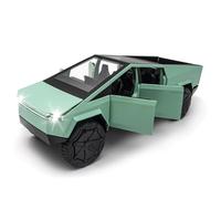 MODVKVK Tesla Cybertruck 1:32 Model Car, Toy Trucks With Light & Music, Pull Back Function, Alloy Die-Cast, Great Mini Vehicle Toy for Children Ages 3 and Up and Car Collectors (Green)