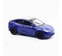 MODVKVK Tesla Model Y 1:32 Model Car, Toy Car With Light & Music, Pull-Back Function, Alloy Die-Cast, Ideal for Children From 3 Years & Collectors (Blue)