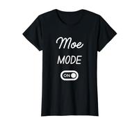 Moe Mode On Name Value Graphic T-Shirt, Women, Black, XS