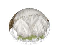 Moe Shih Tzu Dog Cute,Shower Cap Nightcap Double Layer Waterproof Elastic Bath Cap Reusable Hair Cap