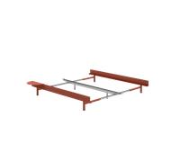 Moebe Bed Bed Frame 90-180 cm With High Legs Terracotta