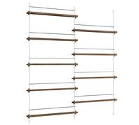 MOEBE - Magazine Shelf 162x188 cm, Oak/White - White