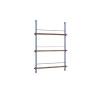 Moebe Magazine Shelving Bookcase Medium Smoked Oak/Deep