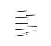 Moebe Magazine Shelving MS.180.2 Black