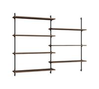 MOEBE Moebe wall shelving ws.115.2 Smoked oak-black