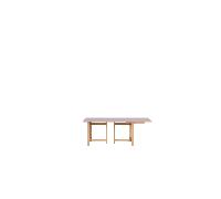 MOEBE Rectangular Dining Table 160x90 With 1 Extension Soft Lilac