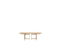 MOEBE Rectangular Dining Table 160x90 With 2 Extensions Muted Peach