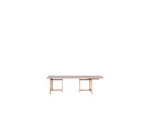 MOEBE Rectangular Dining Table 220x90 With 1 Extension Soft Lilac