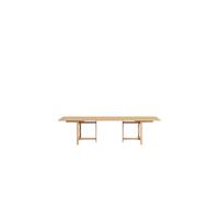 MOEBE Rectangular Dining Table 220x90 With 2 Extensions Muted Peach
