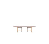 MOEBE Rectangular Dining Table 220x90 With 2 Extensions Soft Lilac