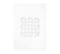 MOEBE Relief artwork circles & squares 21x29.7 cm Off White