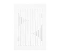 MOEBE Relief artwork organic lines 21x29.7 cm Off White