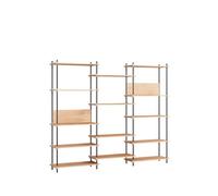 MOEBE S.200.3.A Reol System Oak/black