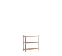 MOEBE Shelving Classic Bookcase Oak/ Black