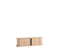 MOEBE Shelving Sideboard Oak/ White