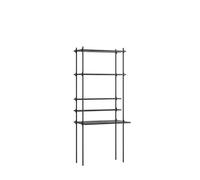 MOEBE Shelving Workspace Bookcase Single Black/ Black