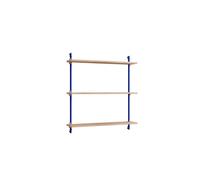 Moebe Standard Wall Shelf Oak/Deep Blue