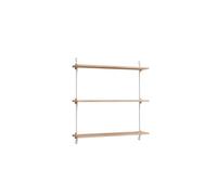 Moebe Standard Wall Shelf Oak/ White