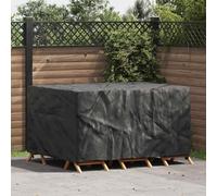 Möbelabdeckung Schwarz 180x150x85 cm, 600D Oxford Gewebe, wasserdicht, strapazierfähig für Gartenmöbel, Terrassenstühle, Lounge-Sofas, ganzjähriger Schutz