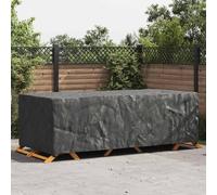 Möbelabdeckung Schwarz 300x110x70 cm, 420D Oxford Gewebe, wasserdicht, für Gartenmöbel, Terrassenmöbel, Schutzhülle für Sofa, Stuhl, Tisch, Lounge-Set