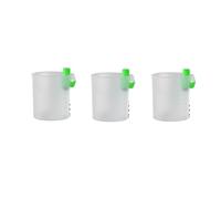 Moedweuo Fishing Rod Clip Pellet Cup Feeder Pot, Carp Pole Bait Holder, Secure Fit Clip for 2-6mm Rod Diameter, Stable Bait Feeding Accessory for Carp Fishing