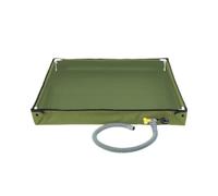 Moedweuo Folding Shower Tray for Camping, Portable Waterproof Shower Base with Drain, Foldable Shower Floor Mat for Outdoor, Indoor, Travel & Camping Use