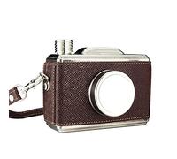MOEENS Hip Flask,Leakproof Flask Alcohol 11oz Whiskey Flasks Portable Stainless Steel Camera Shape Hip Flask Mini Camera Flask Gift For Man Personalised