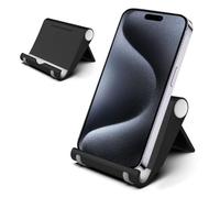 MOELECTRONIX Cell phone stand smartphone holder for Ulefone Power Armor 24 23 Ultra 22 21 20WT 19 19T 18 18T 17 16 15 14 12S 12 X11 X12 X13 Pro 5G | Table cell phone holder | Foldable holder A1 Black