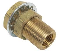 Moeller 033435-10 FNPT Brass Bulkhead, Female 1/4" NPT 1/4"