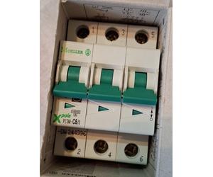 Moeller /EATON 6 AMP TYPE C 10kA TRIPLE POLE MCB CIRCUIT BREAKER XPOLE PLSM-C6/3