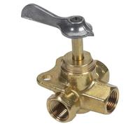 Moeller Marine Fuel Tank Three-Way Valve (3/8", Brass)
