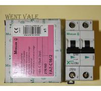 Moeller X Pole - FAZ-C16/2 - 16a Type C Double Pole MCB New in Box