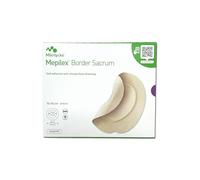 Mölnlycke Mepilex Border Sacrum 15x15 cm | 5-Layer Silicone Foam Dressing for Decubitus | Safetac Technology | 5 Pieces.