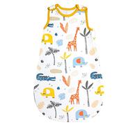 MOEMOE BABY 0.5 Tog Sleeping Bag Baby Sleeping Bag Summer Sleep Bag Toddler Sleeping Bag Cotton Sleep Sack Sleeveless Wearable Blanket,Giraffe,0-6 Month,S