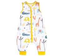 MOEMOE BABY 2.5 Tog Sleeping Bag with Legs Cotton Sleeping Bag with Feet Winter Sleep Sack Toddler Sleep Bag with Feet Thick,18-36 Month,Giraffe,80cm,M