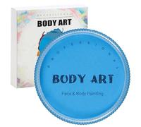 MOEMOE BABY Face Paint,White Face Painting Professional 30g,Water Based Face Paints for Chirldren,Halloween Body Paint for Adults,Blue