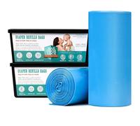 MOEMOE BABY Nappy Bin Refills,Compatible with Diaper Genie Signature & Platinum Nappy Disposal Bags,2 Pack,With Max Odor Lock Technology,Holds Up to 2800 Nappies,60 Bags for Baby Room,Kitchen,Bathroom