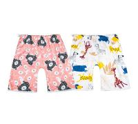 MOEMOE BABY Potty Training Pants Short Waterproof Diaper Skirt Toddler Nappy Skirts Toddler Training Pants Washable Nappy Training Pants,2 Pack,4-8 Years,White,L