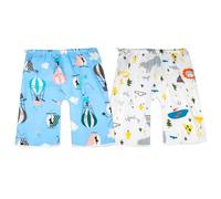 MOEMOE BABY Potty Training Pants Short Waterproof Diaper Skirt Toddler Nappy Skirts Toddler Training Pants Washable Nappy Training Pants,2 Pack,0-4 Years,Blue,M