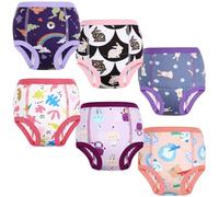 MOEMOE BABY Potty Training Pants Toilet Training Pants Toddler Training Pants Boys Training Pants Reuasable Cotton Training Underwear,6 pack,Light Purple,8 Years