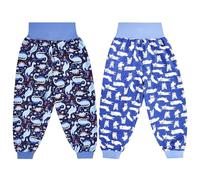MOEMOE BABY Potty Training Pants Waterproof Potty Training Skirt,Diaper Skirt,Toddler Training Pants,Bedwetting Pants Night Time Training Pants,2 Packs,Dinosaur+Dog,XL