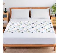 MOEMOE BABY Reusable Bed Protector Pad with Tucks,Potty Training Bed Pad,Washable Bed Pad with Wings,Waterproof Mattress Protector for Adult Incontinence,for King Size 87 x 198cm