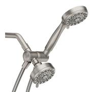Moen 20016SRN Ignite Multi Function Shower Head and Hand Shower with Shower Arm Holder and Diverter