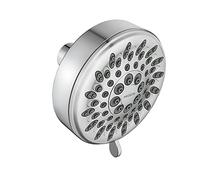 Moen 20090 Five-Function 3.75" Diameter Spray Head Wallmount Showerhead, Chrome